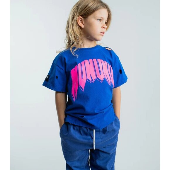 Nununu Rawk-Nu-Roll T-Shirt in Blue - Picture 3 of 4